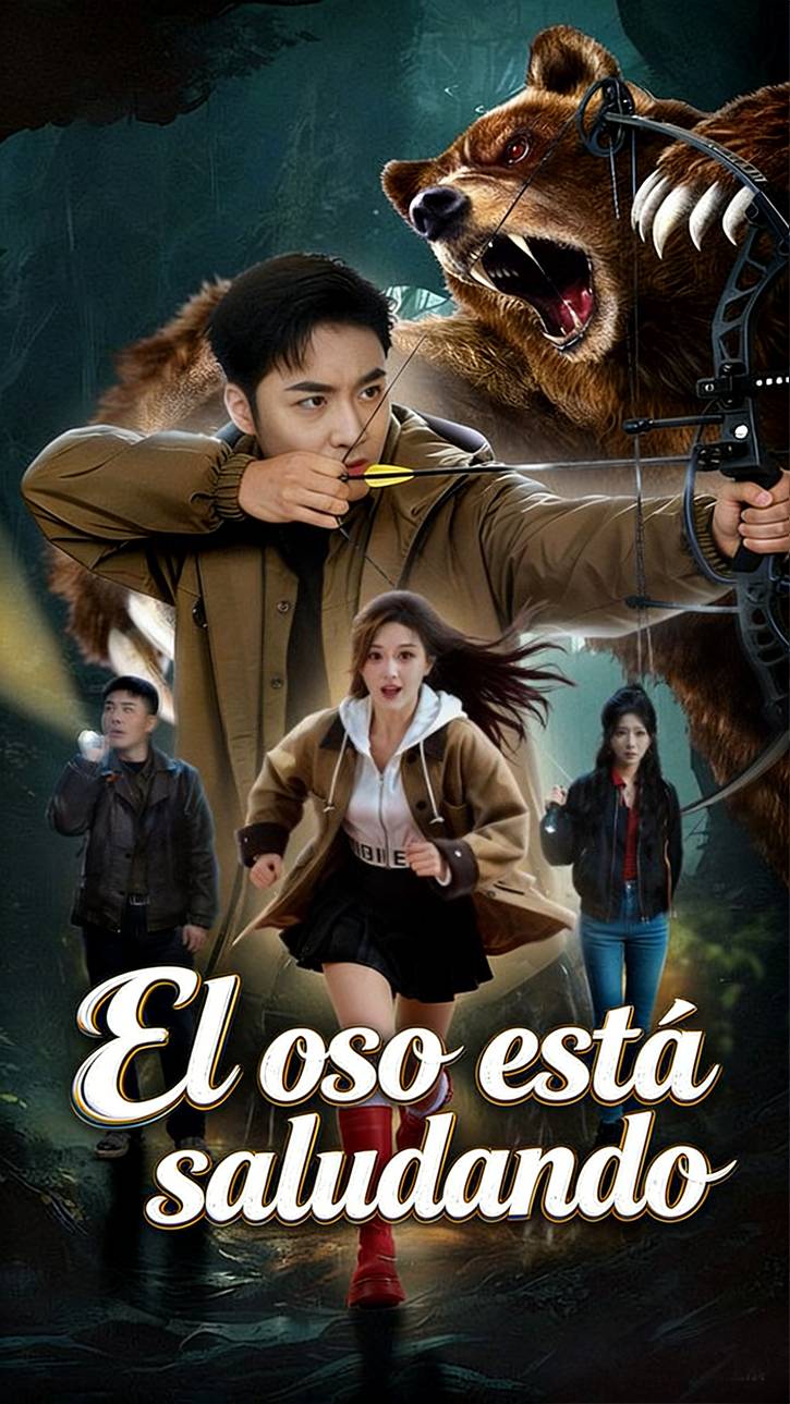 El oso está saludando